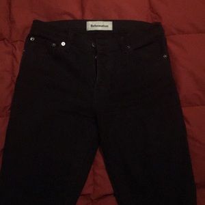 Reformation Gainsbourg button fly jeans